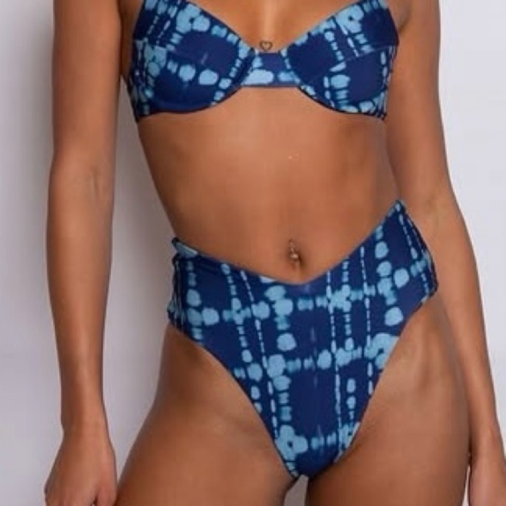Skatie Blue Tie-Dye Bikini